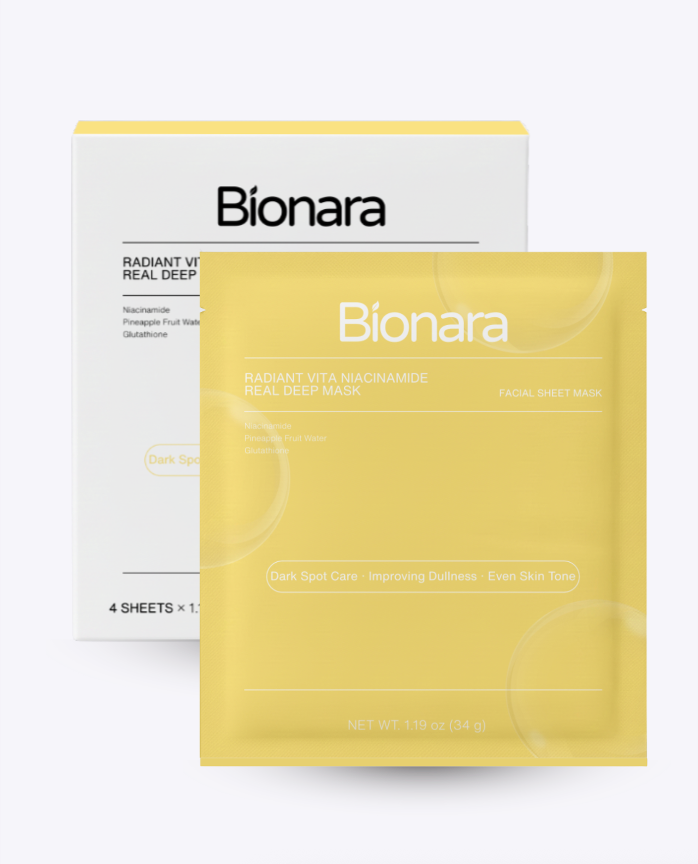 Radiant Vita Niacinamide Real Deep Mask (4 Masks/Box)