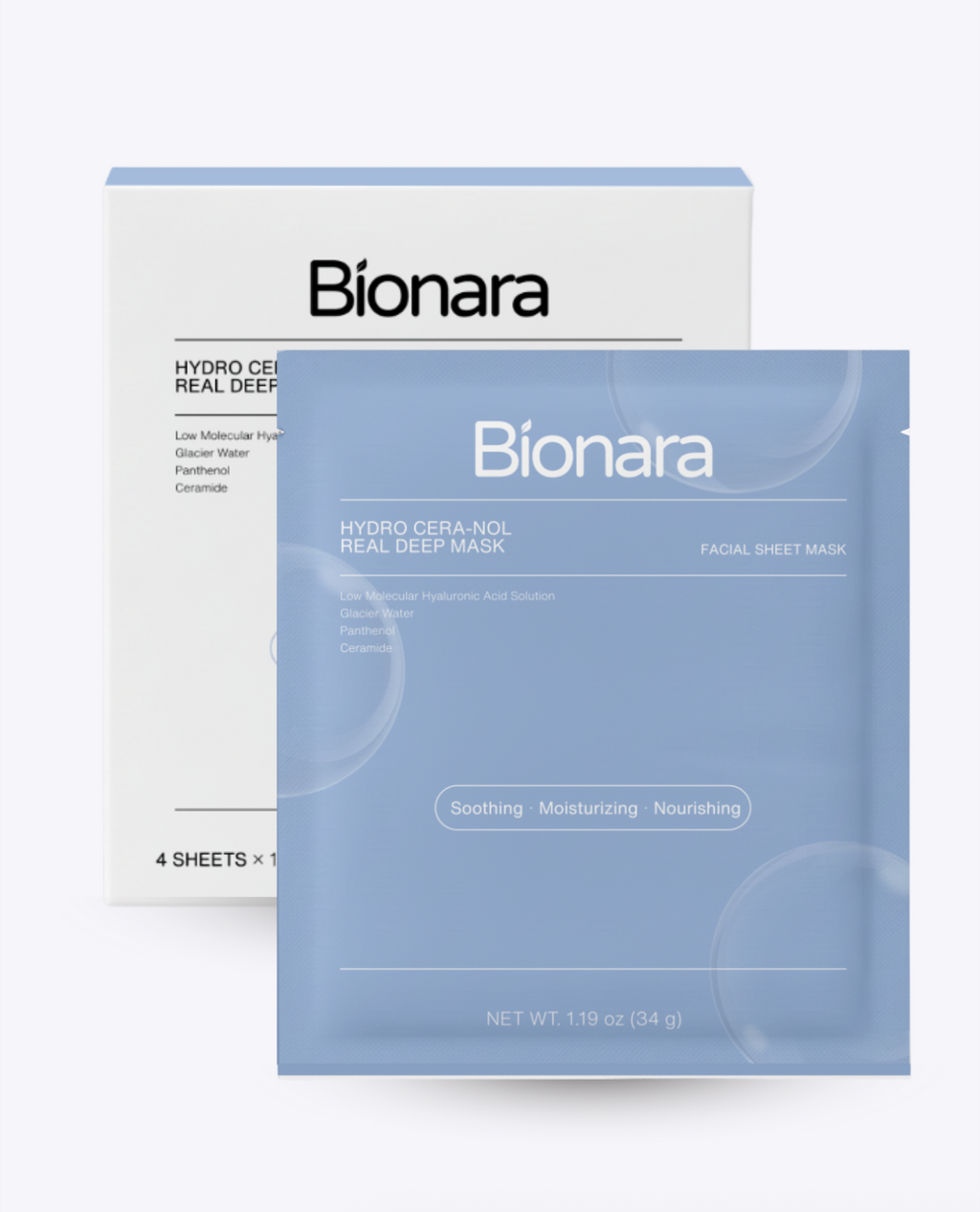 Hydro Cera-Nol Real Deep Mask (4 Masks/Box)